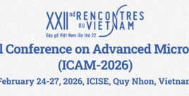 XXIInd Rencontres du Vietnam International Conference on Advanced Microscopy for Life Sciences and Materials (ICAM-LSM 2026)