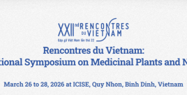 Rencontres du Vietnam: The Second Vietnam International Symposium on Medicinal Plants and Natural Products (MPNP2026)
