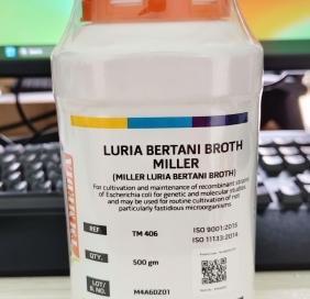 Môi trường vi sinh LURIA BERTANI BROTH. MILLER _ TM 406, chai 500g