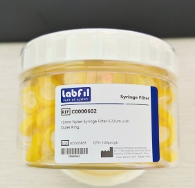 Đầu lọc sắc ký 13mm Nylon Syringe Filter 0.22um with Outer Ring (ALWSCI/ Labfil) (Hộp/ 100 cái) C0000602