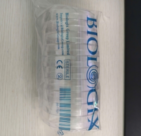 Đĩa petri nhựa tiệt trùng 90x15mm, 500 cái/thùng, 10 cái/ gói, 50 gói/ thùng, code: 66-1701, HSX: Biologix, xuất xứ:TQ