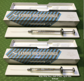 Kim tiêm mẫu thủy tinh 0.5ml, vạch chia 0.01ml - Hãng Exmire - Nhật (Code: MS*GAN050)