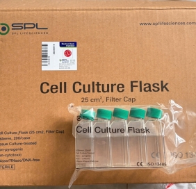 Flask nuôi cấy tế bào Cell Culture Flask with Filter Cap,PS, 25cm2, TC treated, Sterile to SAL10-6 SPL 70025,200 cái/thùng