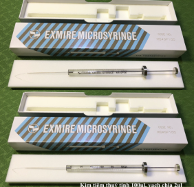 Kim tiêm mẫu thủy tinh 100ul, vạch chia 2ul - Hãng Exmire - Nhật (Code: MS*GF100)