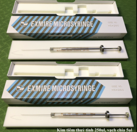 Kim tiêm mẫu thủy tinh 250ul, vạch chia 5ul - Hãng Exmire - Nhật (Code: MS*250)