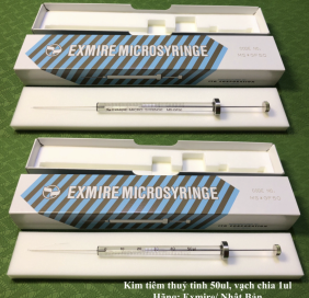 Kim tiêm mẫu thủy tinh 50ul, vạch chia 1ul - Hãng Exmire - Nhật (Code: MS*GF50)