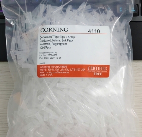 Đầu tip micropippet 0,1 - 10μl, gói 1000 cái (thùng 10 gói) Hãng sx: Corning Code: 4110  (Corning/Gosselin- Pháp)