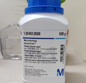 Hóa chất vi sinh - Plate Count Agar (PCA) acc ISO 4833, ISO 17410, FDA-BAM and SMWW GranuCult® prime (Merck/Millipore) 1.05463.0500