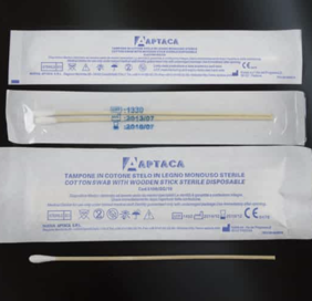 Que lấy mẫu vi sinh cán gỗ, tiệt trùng, dài 150mm, 1 cái/gói – Mã: 5100/SG/CS APTACA