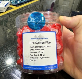 Đầu lọc SFPTFE013022NBA (PTFE/B, 13mm, 0.22um, 100 cái/hộp), Membrane solutions
