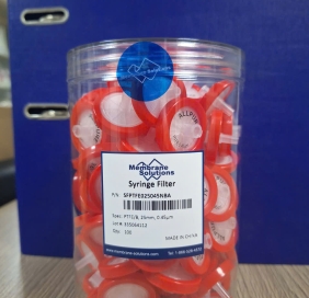 Đầu lọc SFPTFE025045NBA (PTFE/B, 25mm, 0.45um, 100 cái/hộp), Membrane solutions