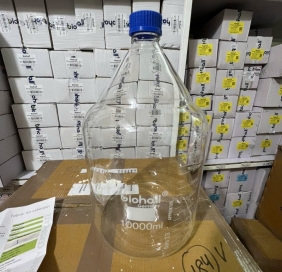 Chai trung tính trắng có nắp vặn 10L-GL45,hiệu Biohall Germany_Ấn (10 000 ML- GL45 (Dia 226 X height 410mm) - Biohall)