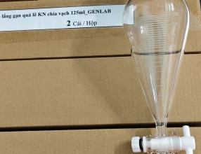 Bình lắng gạn quả lê KN chia vạch 125ml_GENLAB