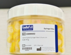 Đầu lọc sắc ký 13mm Nylon Syringe Filter 0.22um with Outer Ring (ALWSCI/ Labfil) (Hộp/ 100 cái) C0000602