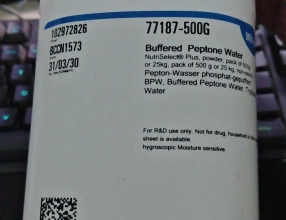 Hóa chất vi sinh - Buffered Peptone Water NutriSelect® Plus, powder, pack of 500g or 25kg, pack of 500 g or 25 kg, non-sterile (Merck/Millipore) 77187-500G (chai/500g) ( Merck - Đức)