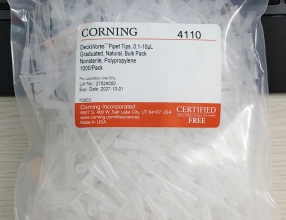 Đầu tip micropippet 0,1 - 10μl, gói 1000 cái (thùng 10 gói) Hãng sx: Corning Code: 4110  (Corning/Gosselin- Pháp)