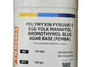 Môi trường vi sinh POLYMYXIN PYRUVATE EGG YOLK MANNITOL BROMOTHYMOL BLUE AGAR BASE (PEMBA)), code: TM 1587 (500g/chai)