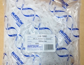 Đầu tip 200ul có chia vạch (1000c/gói, thùng/10 gói), (110-705C)