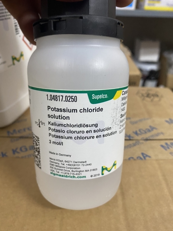 Hóa chất - Potassium chloride (KCl) solution 3 mol/l, for storage and ...